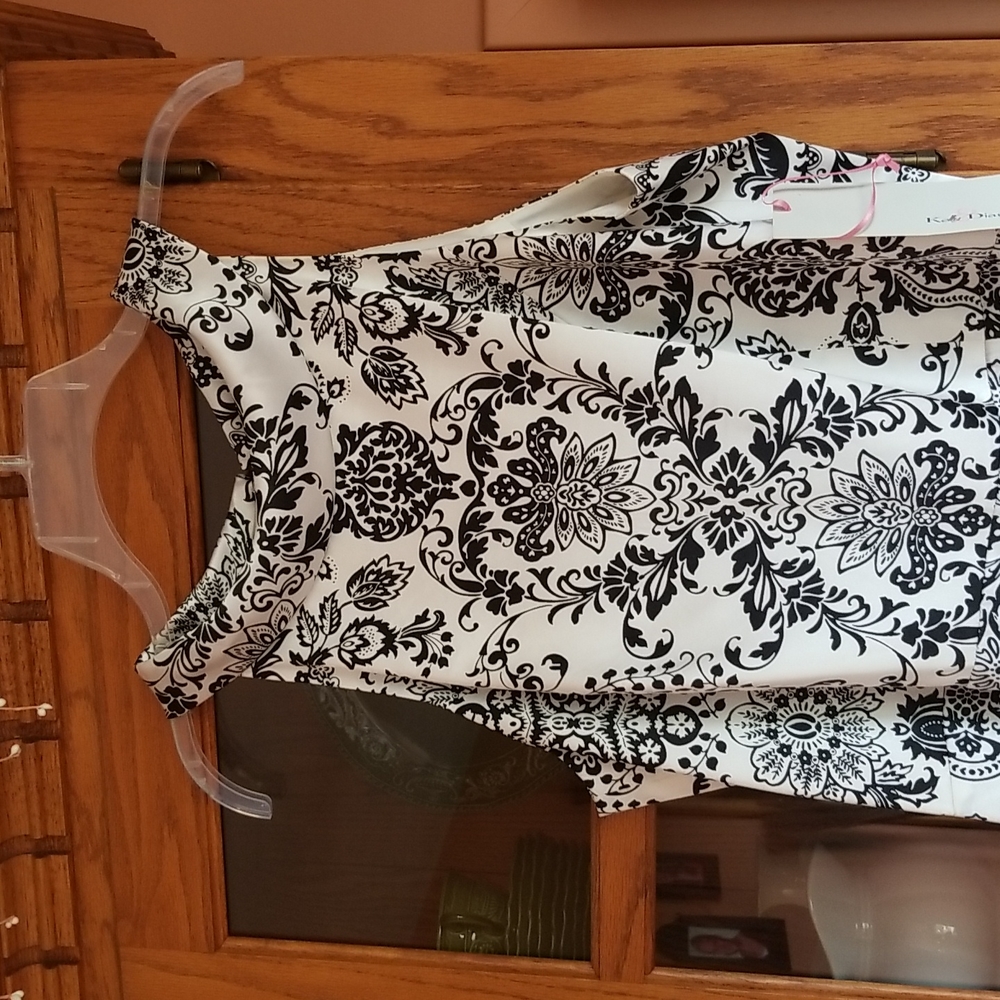 Silk sleeveless w gorgeous collar.  Never worn.  So classy.